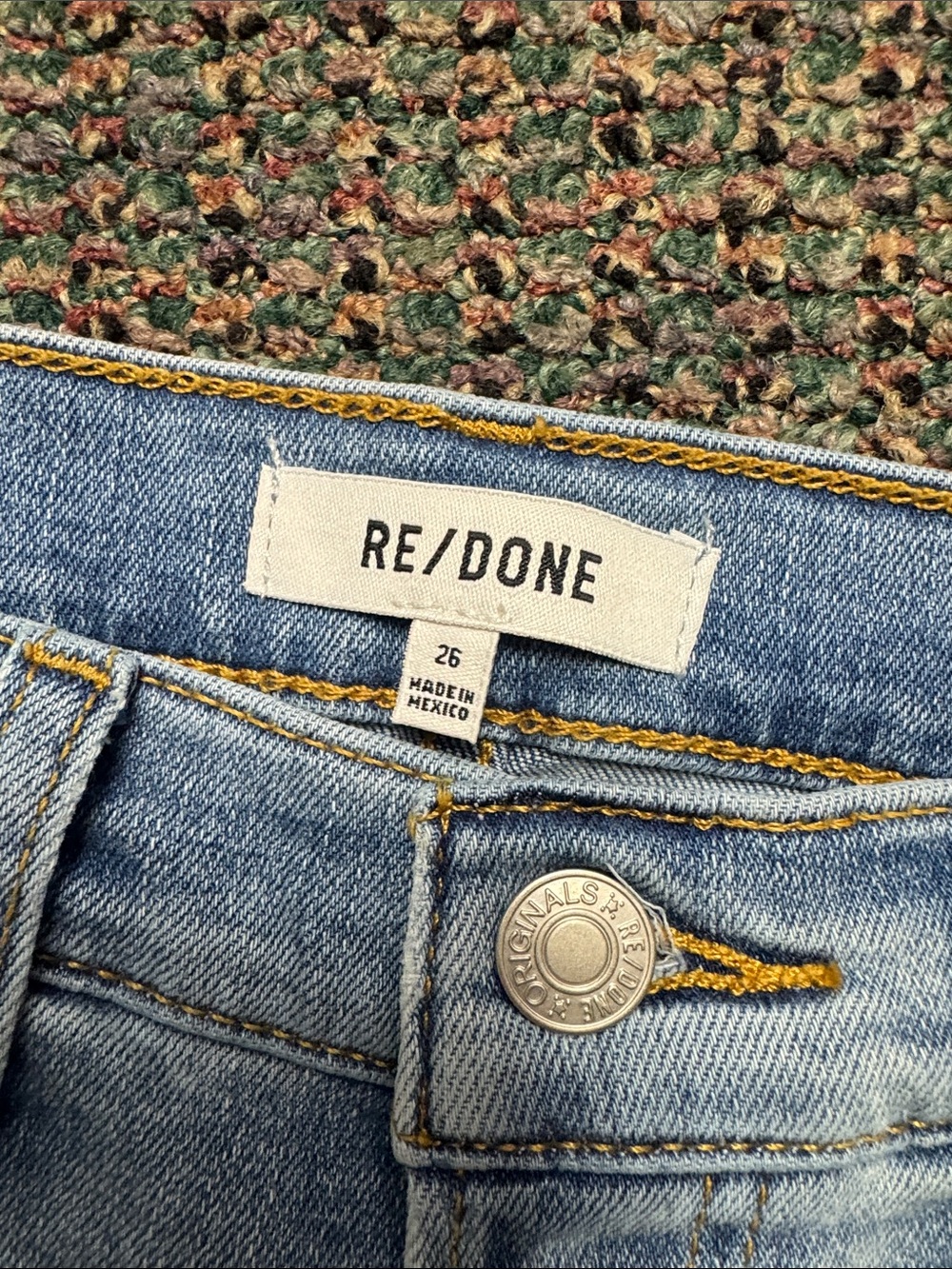 Re/Done mid rise wide leg palazzo jeans - Picture 2 of 7